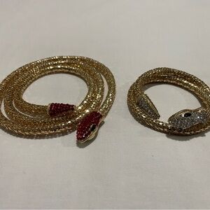 SNAKE necklace and bracelet set! FREE SHIPPING!
